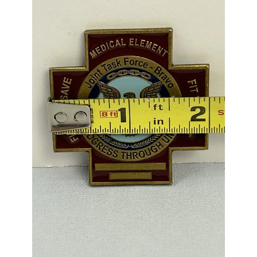 Military Medical Element Joint Task Force Bravo Challenge Coin Cross EMT